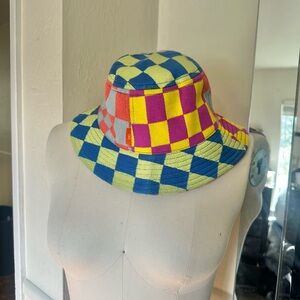 Verloop Checkered Knitt Bucket Hat